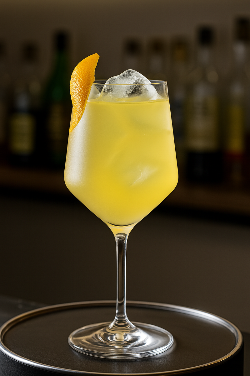 Zalud Recipes – Saffron Spritz cocktail